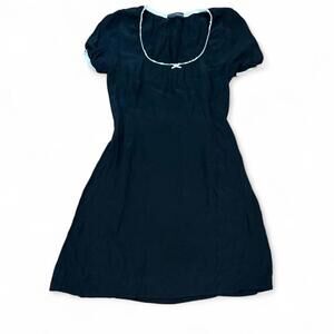 Brandy Melville black milkmaid mini dress
